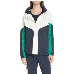 Tory Burch White, Green, and Navy Jacket NWT size M